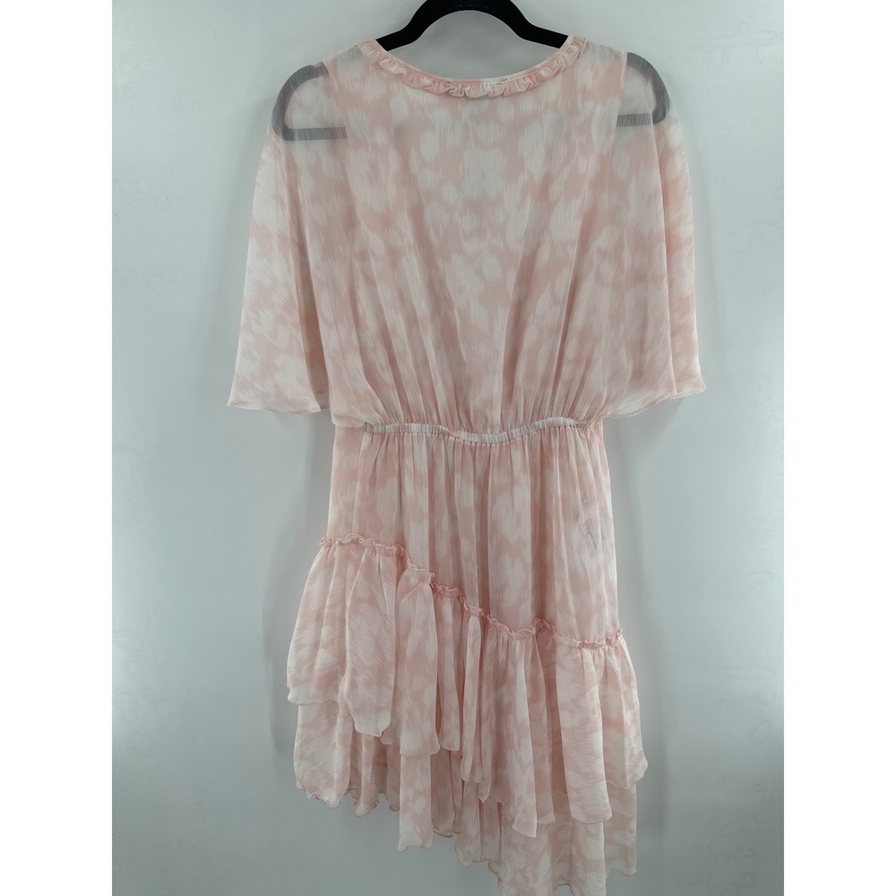 Bcbgmaxazria Short Sleeve Tiered Ruffle Dress in Potpourri Medium NWT - Picture 5 of 6